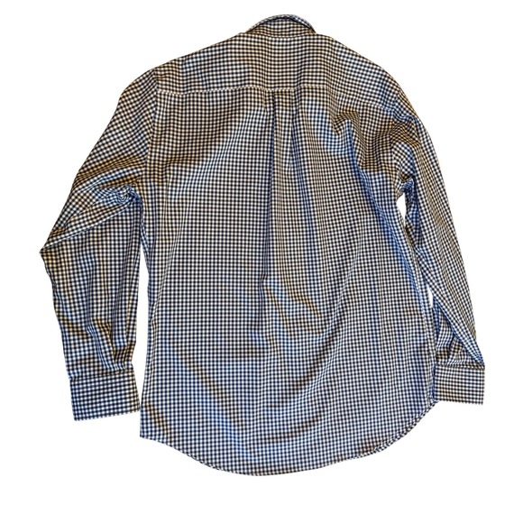 Peter Millar Men Large Gingham Check Nano Luxe Easycare Button Down Shirt - Picture 7 of 7